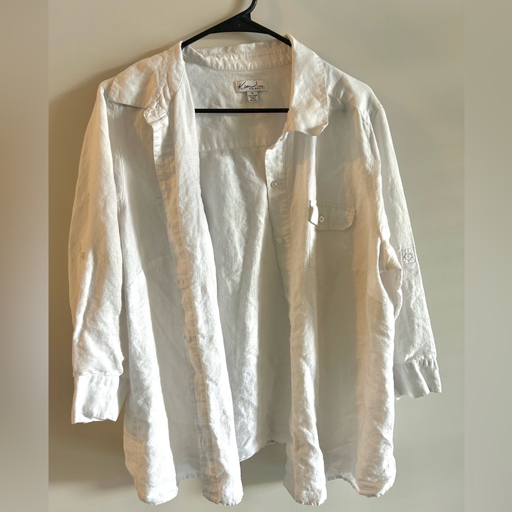 Vintage Kim Rogers Linen Button Down